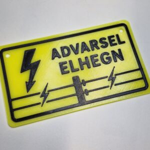 Hegnsskilt – Advarsel, Elhegn